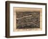 South Berwick, Maine - Panoramic Map-Lantern Press-Framed Art Print