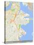 South Boston, United States of America Map-null-Stretched Canvas