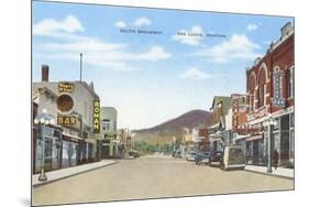 South Broadway, Red Lodge, Montana-null-Mounted Premium Giclee Print
