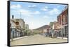 South Broadway, Red Lodge, Montana-null-Framed Stretched Canvas