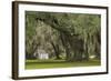 South Carolina, Ace Basin NWR. Spanish Moss on Oak Trees-Don Paulson-Framed Photographic Print