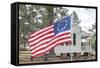 South Carolina, Camden, Historic Camden, Betsy Ross Flag, Craven House-Lisa S. Engelbrecht-Framed Stretched Canvas