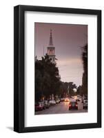 South Carolina, Charleston, Broad St and St Michaels Episcopal Church-Walter Bibikow-Framed Photographic Print
