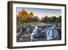 South Carolina, Greenville, Falls Park on the Reedy River, Dawn-Walter Bibikow-Framed Photographic Print