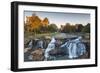 South Carolina, Greenville, Falls Park on the Reedy River, Dawn-Walter Bibikow-Framed Photographic Print