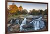 South Carolina, Greenville, Falls Park on the Reedy River, Dawn-Walter Bibikow-Framed Photographic Print