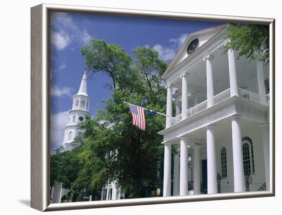 South Carolina Society Dating from 1804 in the Historic Centre, Charleston, South Carolina, USA-Duncan Maxwell-Framed Photographic Print