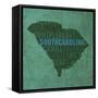 South Carolina State Words-David Bowman-Framed Stretched Canvas