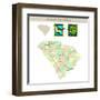 South Carolina-IndianSummer-Framed Art Print