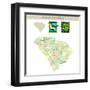 South Carolina-IndianSummer-Framed Art Print