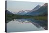 South Central Alaska, Kenai Peninsula. Sunset at Tern Lakes-Michael Qualls-Stretched Canvas