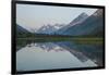 South Central Alaska, Kenai Peninsula. Sunset at Tern Lakes-Michael Qualls-Framed Photographic Print