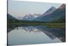 South Central Alaska, Kenai Peninsula. Sunset at Tern Lakes-Michael Qualls-Stretched Canvas