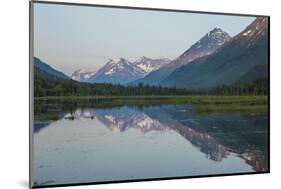 South Central Alaska, Kenai Peninsula. Sunset at Tern Lakes-Michael Qualls-Mounted Photographic Print