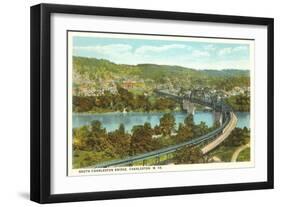 South Charleston Bridge, Charleston, West Virginia-null-Framed Art Print