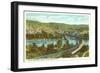 South Charleston Bridge, Charleston, West Virginia-null-Framed Art Print