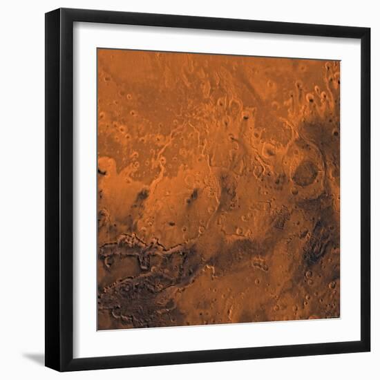 South Chryse Basin Valles Marineris Outflow Channels on Mars-Stocktrek Images-Framed Photographic Print