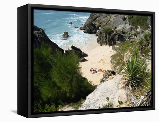 South Coast Beach, Bermuda, Atlantic Ocean, Central America-Harding Robert-Framed Stretched Canvas