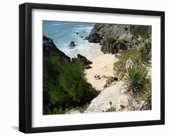 South Coast Beach, Bermuda, Atlantic Ocean, Central America-Harding Robert-Framed Photographic Print