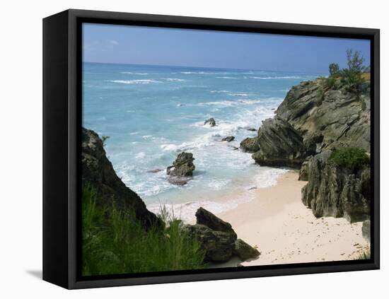 South Coast Beach, Bermuda, Central America, Mid Atlantic-Harding Robert-Framed Stretched Canvas