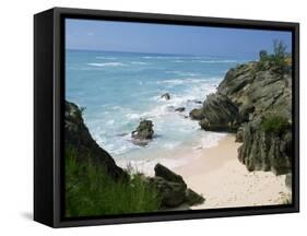 South Coast Beach, Bermuda, Central America, Mid Atlantic-Harding Robert-Framed Stretched Canvas