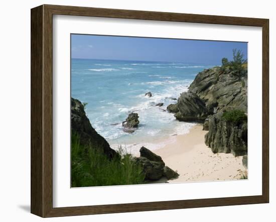 South Coast Beach, Bermuda, Central America, Mid Atlantic-Harding Robert-Framed Photographic Print