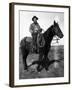 South Dakota - A Dakota Cowboy on Horseback-Lantern Press-Framed Art Print