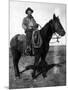 South Dakota - A Dakota Cowboy on Horseback-Lantern Press-Mounted Premium Giclee Print