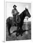 South Dakota - A Dakota Cowboy on Horseback-Lantern Press-Framed Art Print