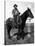 South Dakota - A Dakota Cowboy on Horseback-Lantern Press-Stretched Canvas