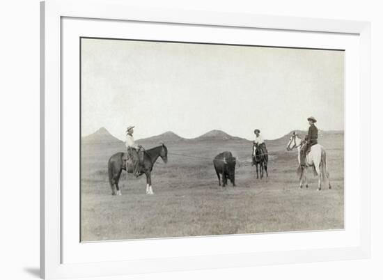 South Dakota: Cowboys-John C.H. Grabill-Framed Giclee Print