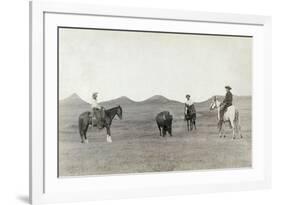 South Dakota: Cowboys-John C.H. Grabill-Framed Giclee Print