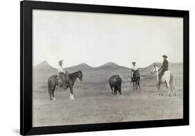 South Dakota: Cowboys-John C.H. Grabill-Framed Giclee Print