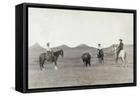 South Dakota: Cowboys-John C.H. Grabill-Framed Stretched Canvas