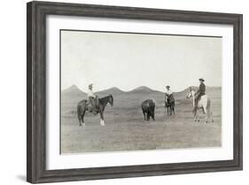 South Dakota: Cowboys-John C.H. Grabill-Framed Giclee Print