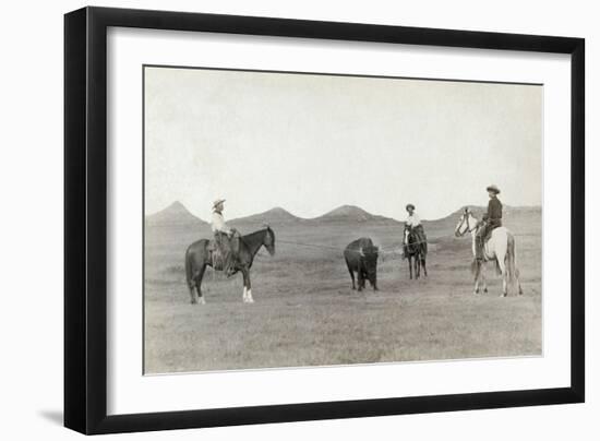 South Dakota: Cowboys-John C.H. Grabill-Framed Giclee Print