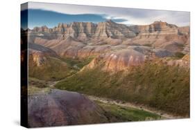 South Dakota, Erosion Hills in Badlands National Park-Judith Zimmerman-Stretched Canvas