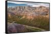 South Dakota, Erosion Hills in Badlands National Park-Judith Zimmerman-Framed Stretched Canvas