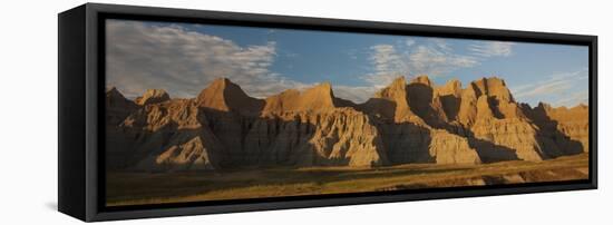 South Dakota, Erosion Hills in Badlands National Park-Judith Zimmerman-Framed Stretched Canvas