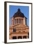 South Dakota State Capitol Exterior, Sunset, Pierre, South Dakota, USA-Walter Bibikow-Framed Photographic Print