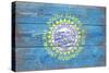 South Dakota State Flag - Barnwood Painting-Lantern Press-Stretched Canvas