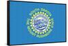 South Dakota State Flag-Lantern Press-Framed Stretched Canvas