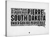 South Dakota Word Cloud 1-NaxArt-Stretched Canvas