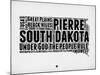 South Dakota Word Cloud 1-NaxArt-Mounted Art Print