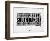 South Dakota Word Cloud 1-NaxArt-Framed Premium Giclee Print