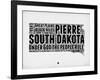 South Dakota Word Cloud 1-NaxArt-Framed Art Print