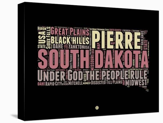 South Dakota Word Cloud 2-NaxArt-Stretched Canvas