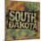 South Dakota-Art Licensing Studio-Mounted Giclee Print