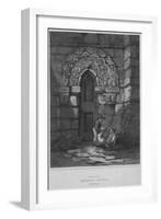 'South Door - Mitford Church, Northumberland', 1814-John Greig-Framed Giclee Print