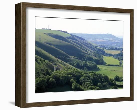 South Downs, UK-Martin Bond-Framed Photographic Print